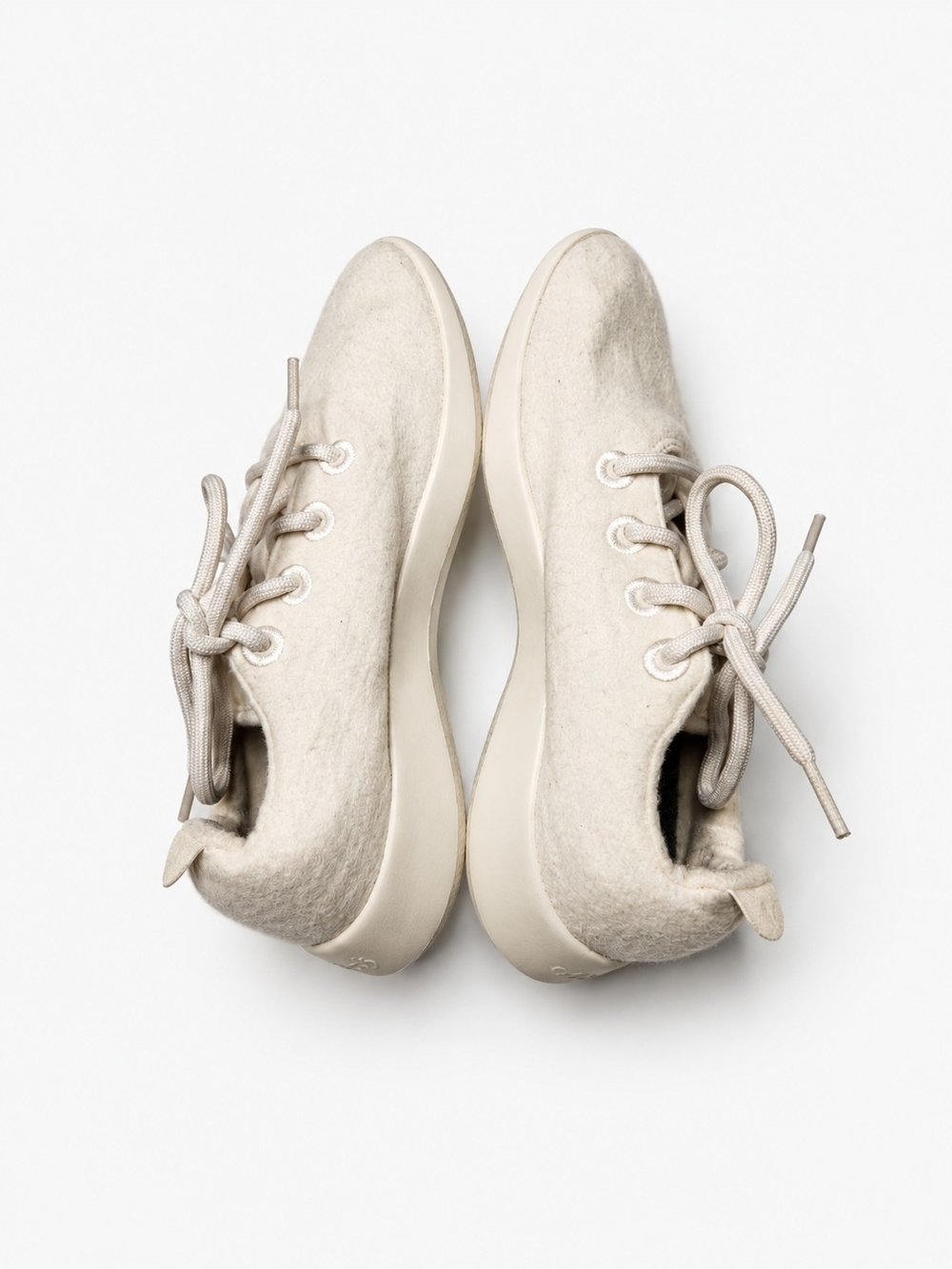 allbirds Women's Wool Sneakers in Cream and Gray